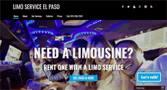 Desktop Screenshot of limoserviceelpaso.com
