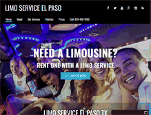 Tablet Screenshot of limoserviceelpaso.com